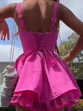 Dolls Kill Women's Pink Dress